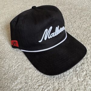 Malbon black SnapBack hat Like New